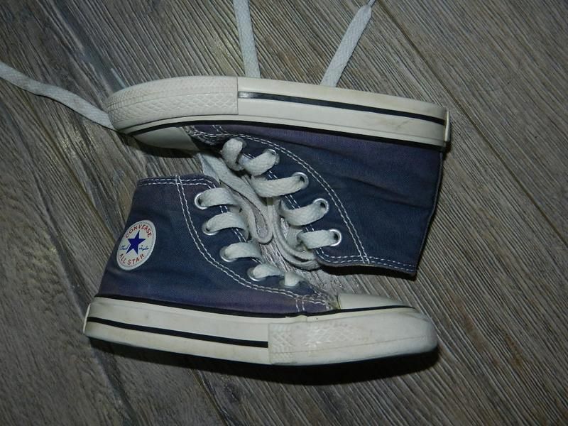 Синие детские кеды converse, оригинал, 22 размер, 13 см