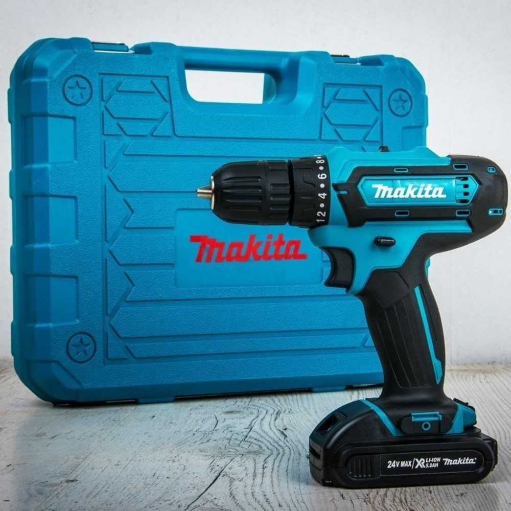 Шуруповерт Makita 550 DWE 24V5A/h Li-Ion строительный набор 53 в 1