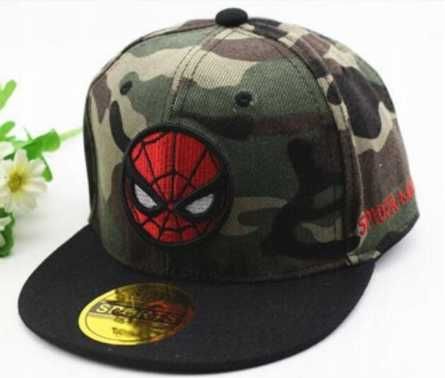 CZAPKA Spiderman z daszkiem moro dziecięca NOWA lato JESIEŃ HIT NOWA
