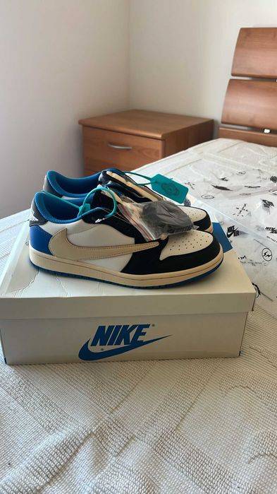 Air Jordan 1 Retro Low OG SP Fragment x Travis Scott Tamanho 41