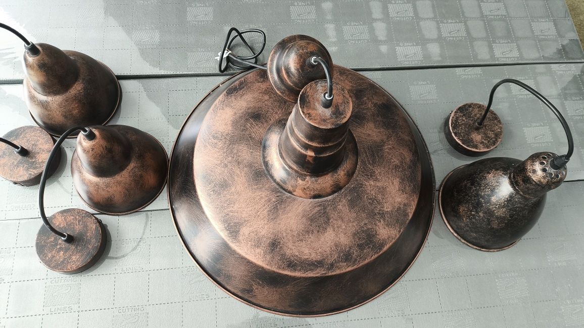 Komplet lamp wiszących (4 szt)