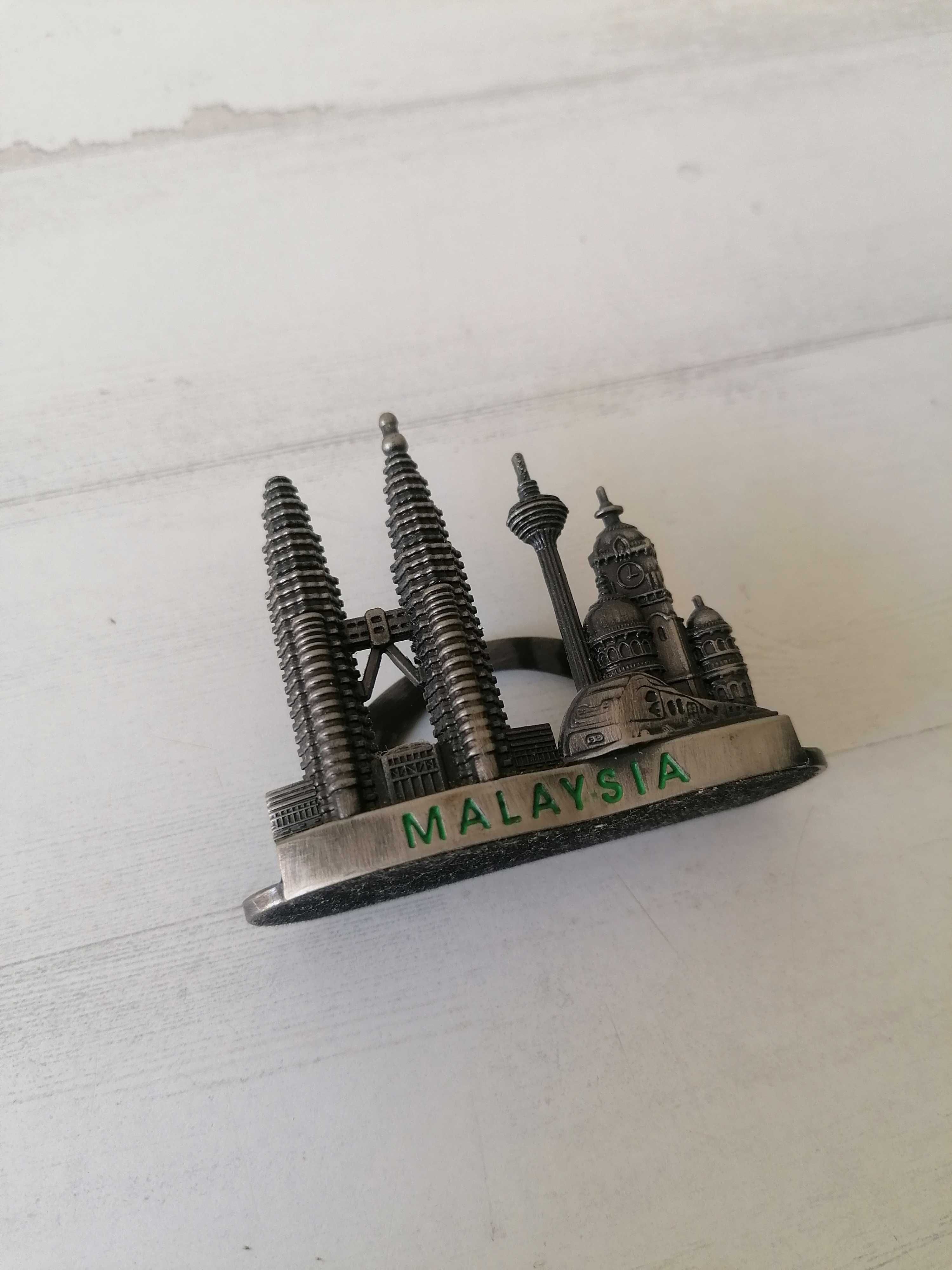 Recordação Souvenir Malásia em Metal Artigo Mesa Guardanapos Malaysia