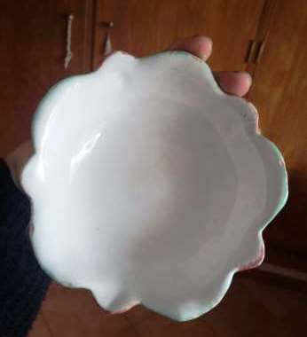 Taça e pires de porcelana Bordalo Pinheiro