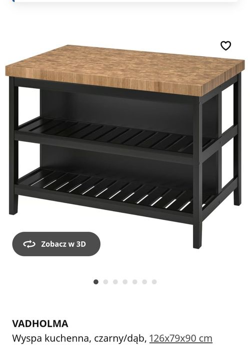 Wyspa kuchenna IKEA+ 2 wysokie krzesła