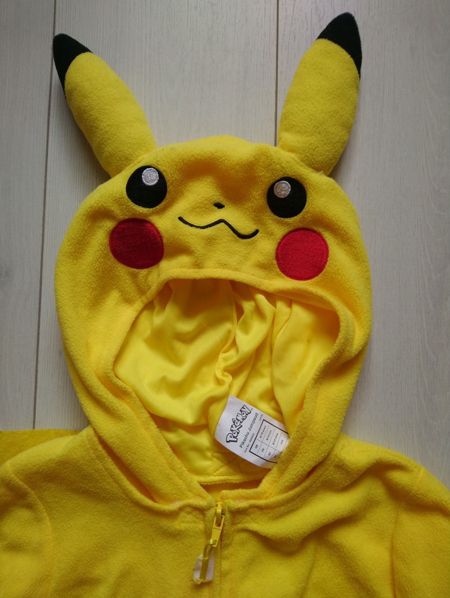 Покемон Пікачу Pokémon Pikachu Jumpsuit 8-10 років з маскою