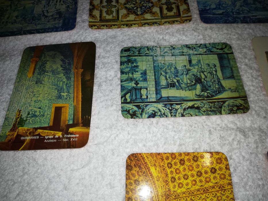 azulejos da cidade de guimarães (9 calendários) coleção 1985