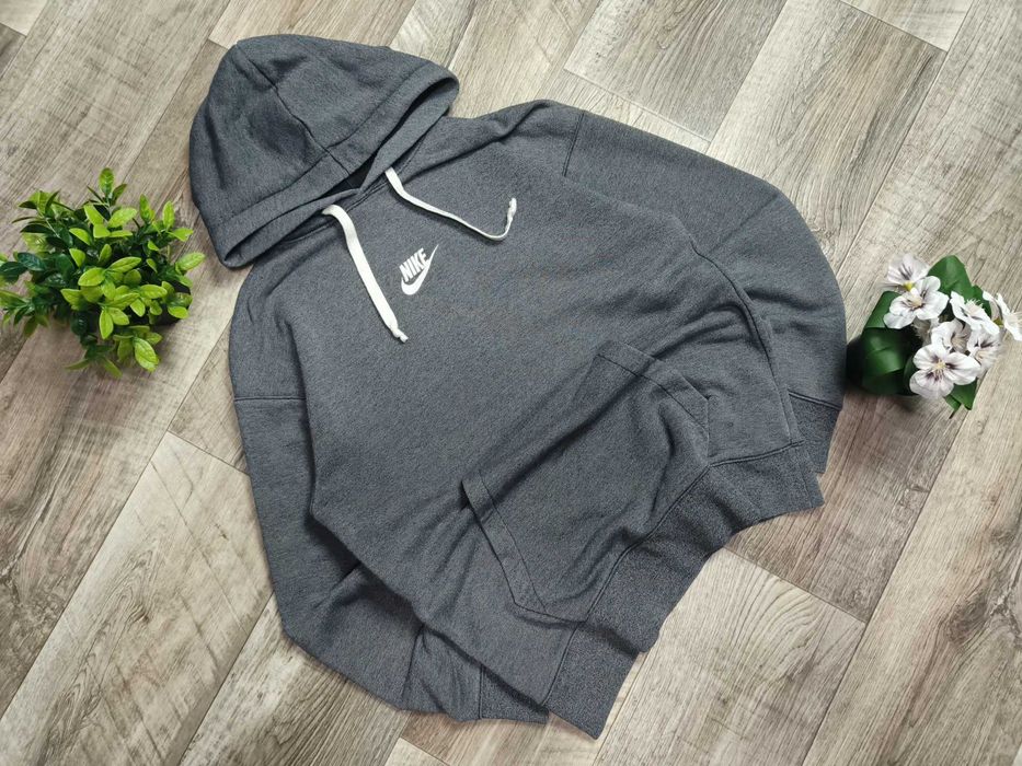 NIKE широке худі чоловіче сіре бавовна М