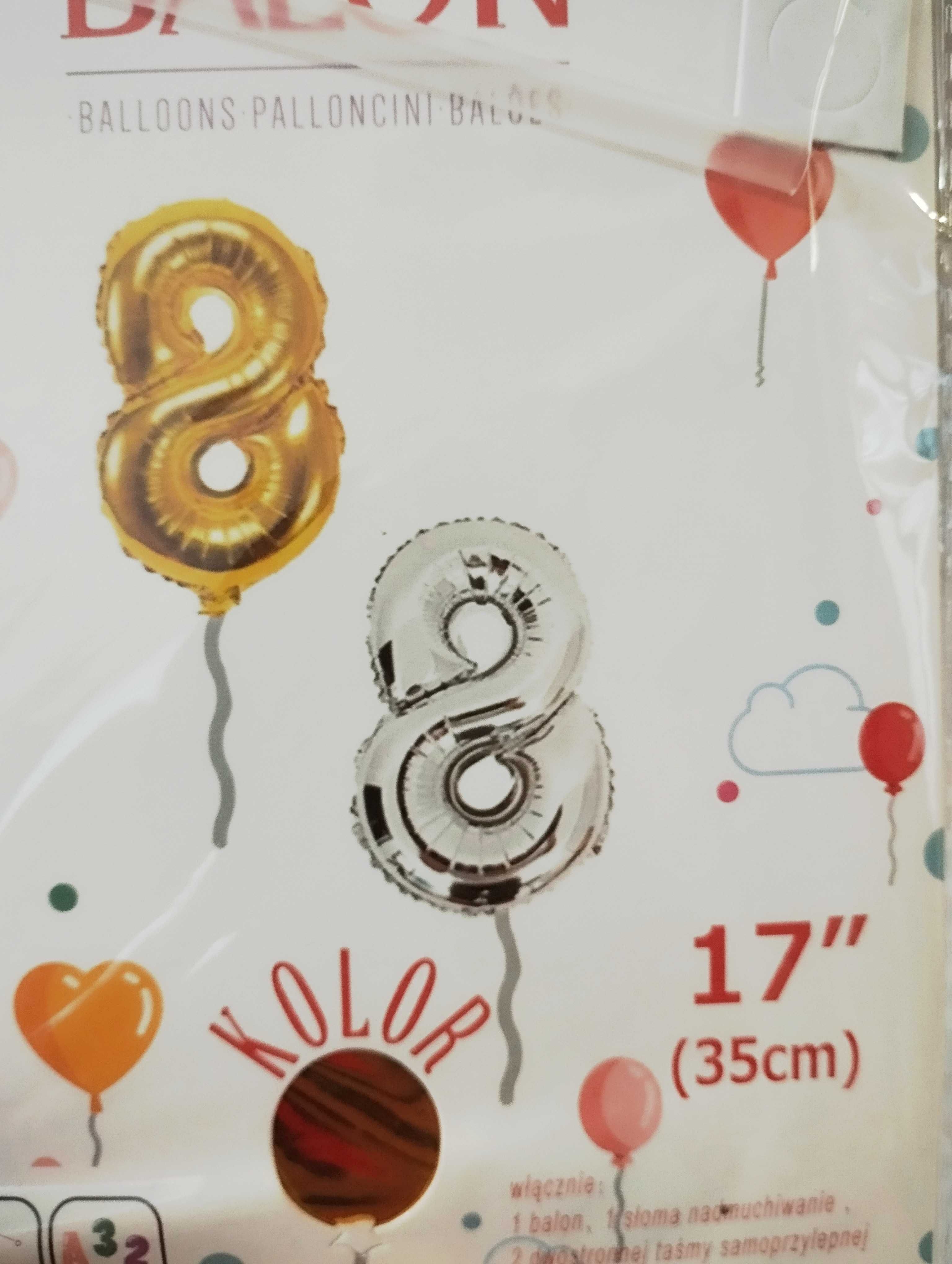 Roczek Zestaw balonów okazje urodziny foliowe balony hel