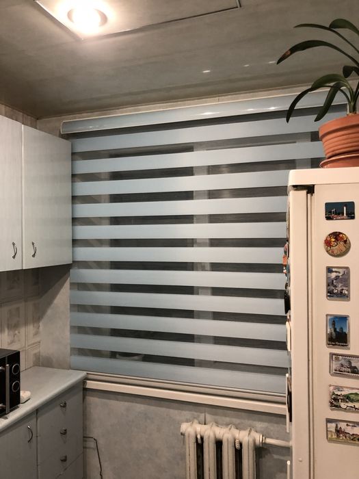 Рулонные шторы с точным замером. Жалюзи день ночь. Тканевые ролеты