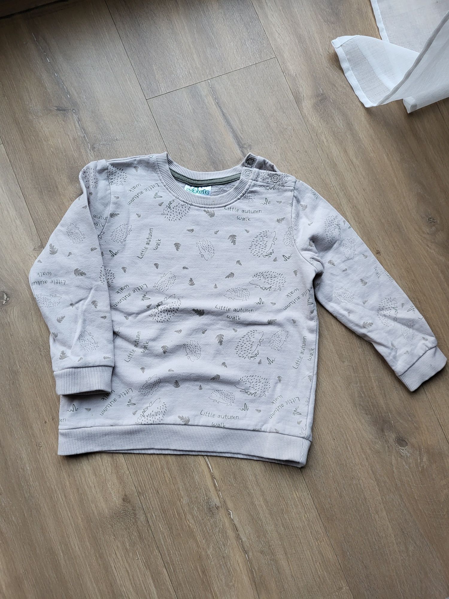 Urocza beżowa bluza dziecięca organic cotton 92
