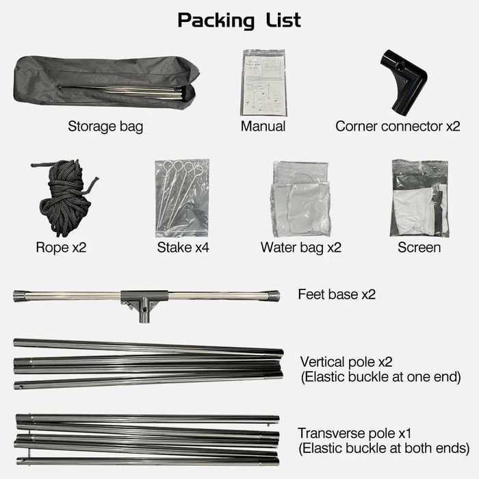 Портативний екран для проектора, екранна система, 100 і 120 дюймів