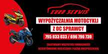 Wynajem motocykli z OC sprawcy !! Kolizja, wypadek ? ZADZWON !