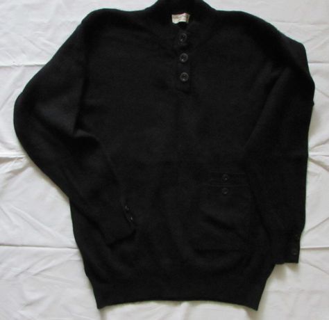 Sweter Le Tricot Perugia XL włoski nowy czarny