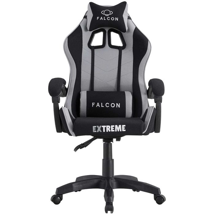 Fotel Gamingowy z tkaniny EXTREME FALCON Gray dla gracza