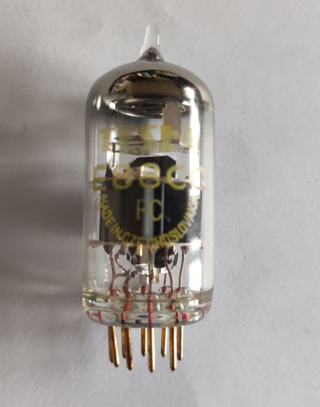 Lampa elektronowa E88CC Tesla gold