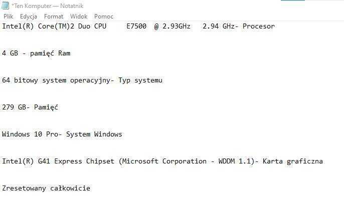 komputer Lenowo Windows 10 Pro