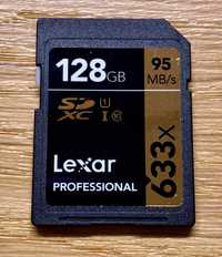 Karta pamięci 128GB Lexar Professional SD XC 633x