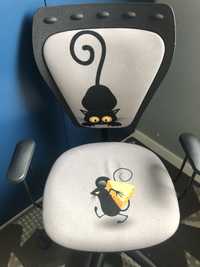 Krzesło biurowe obrotowe kot mysz