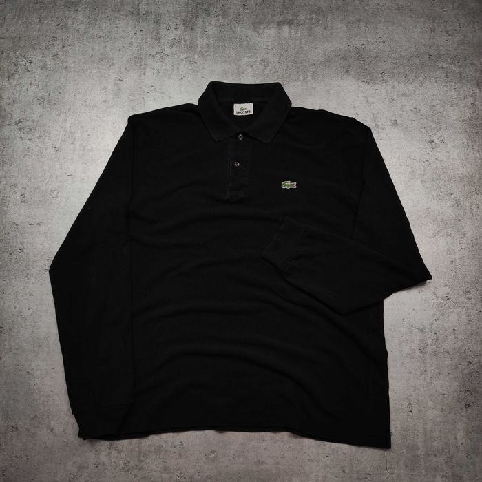 MĘSKA Koszulka Elegancka Bawełna Polo Długi Rękaw PREMIUM Lacoste