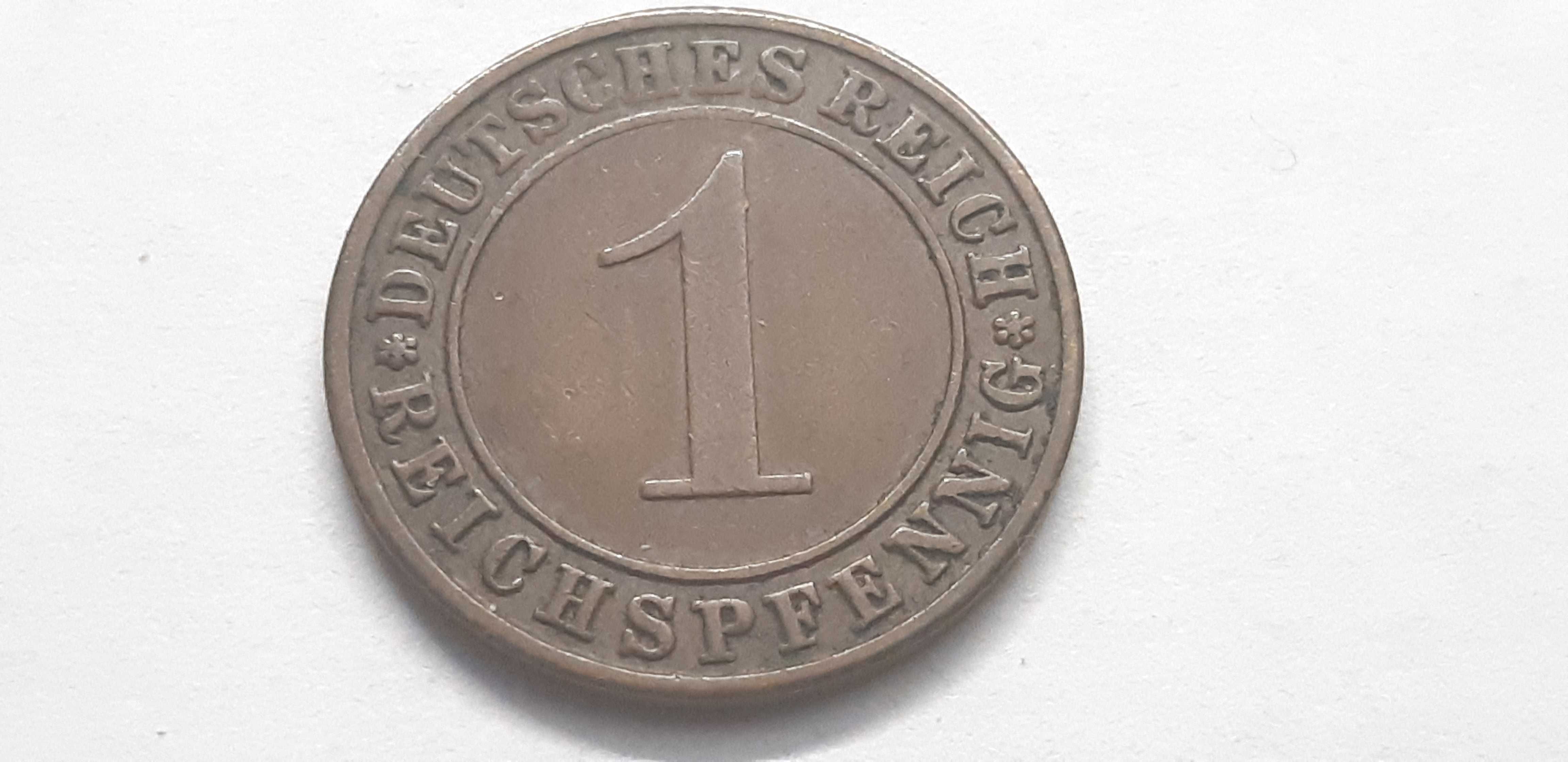 Niemcy Republika Weimarska - 1 fenig, pfennig 1936 - mennica A
