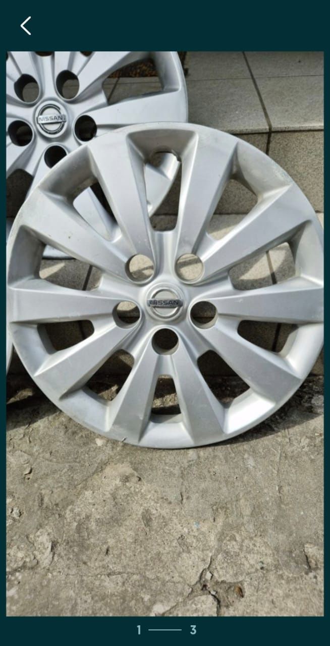 Колпаки 16 дюймів Nissan leaf
