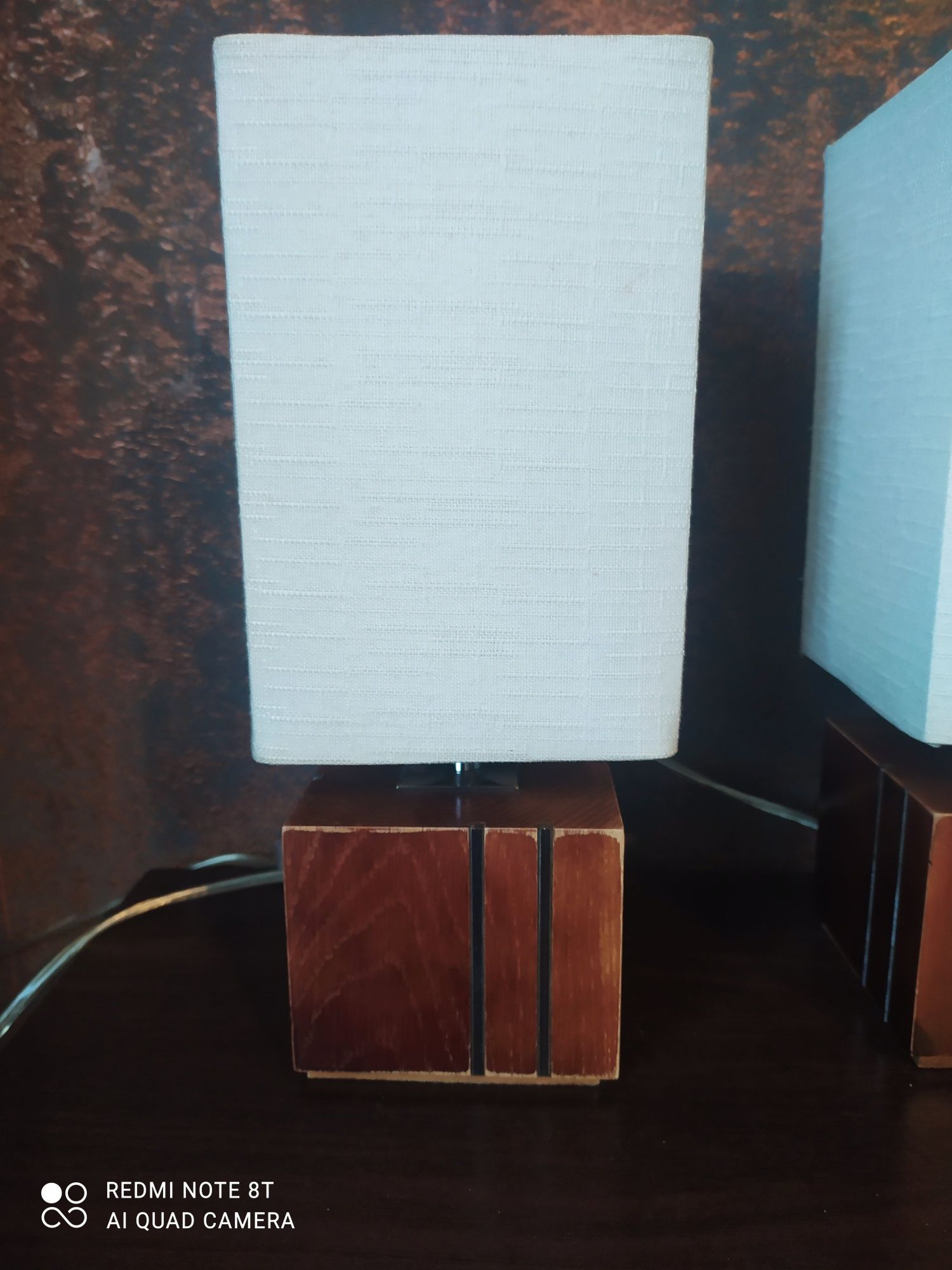 Komplet żyrandol i 2 lampki nocne