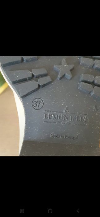 Bota Lemon Jelly nr.37 como Novas!  Usadas só  1 vez