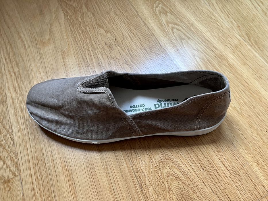 Alpercatas/ paez/ sandálias bege Natural World Eco vegan