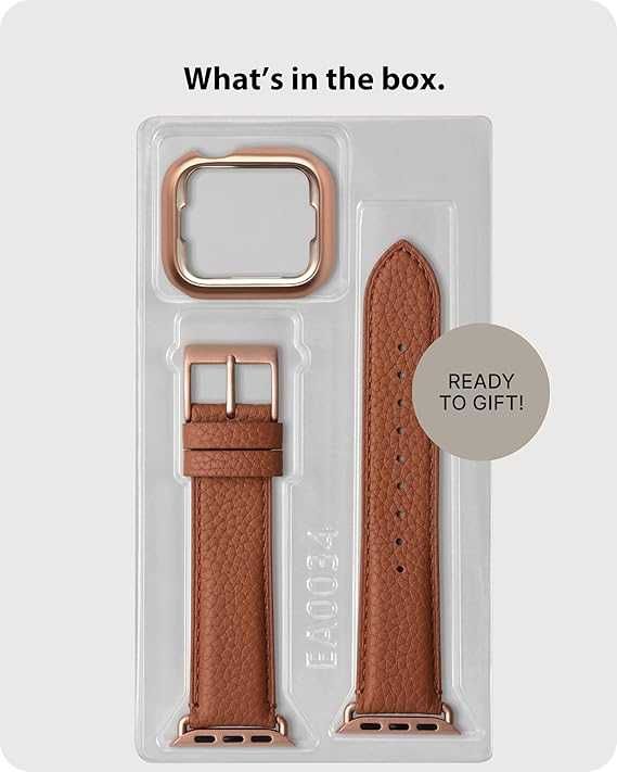 Fullmosa pasek skórzany Apple Watch SE 9/8/7/6/5/4/3 38/40/41 mm etui