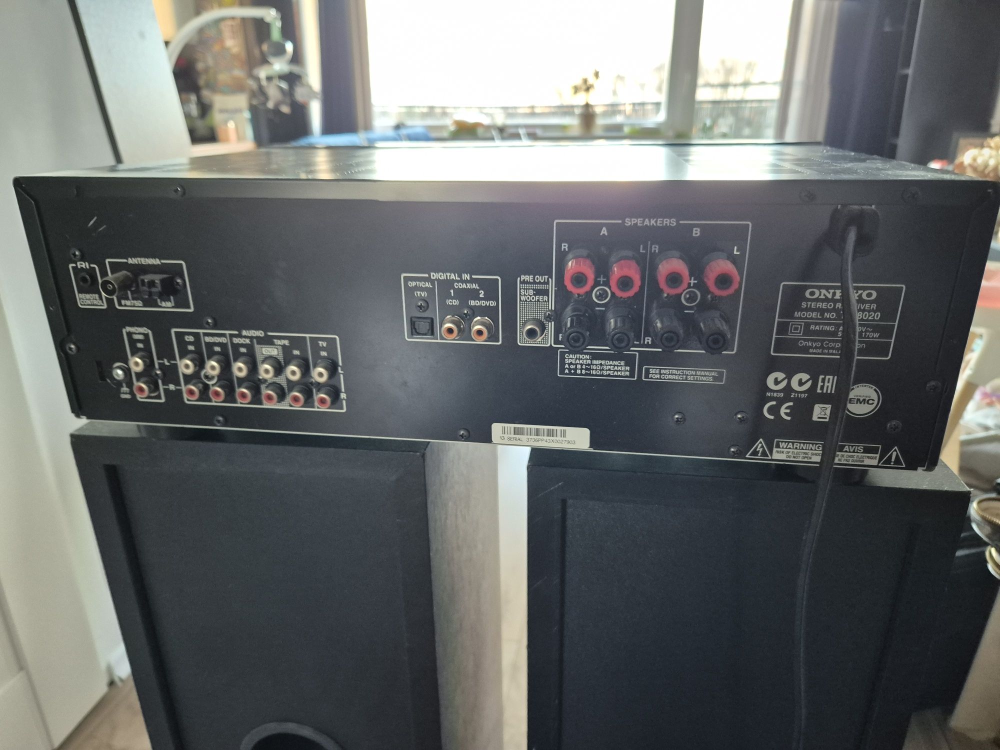 Kolumny Dali 104 i amplituner Onkyo TX-8020