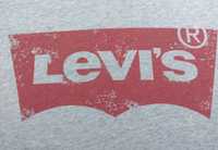 Levi's футболка оригинал L серая big logo red tab