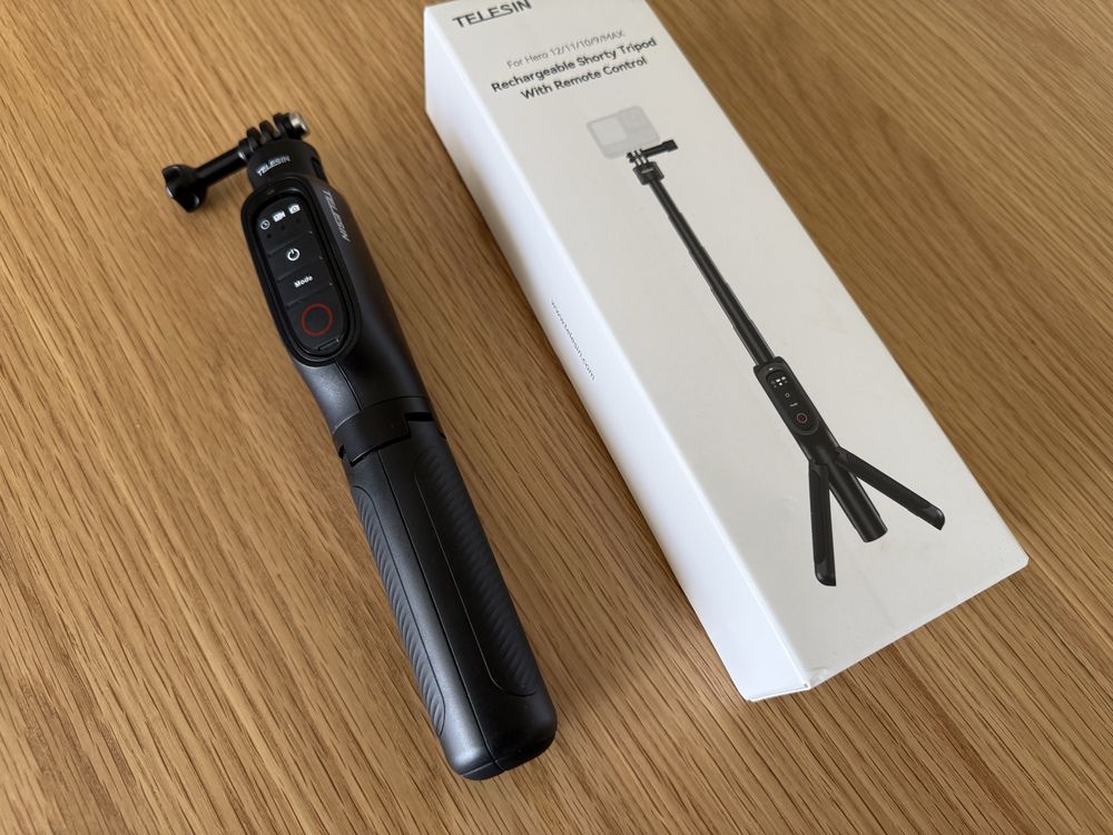 Uchwyt Telesin Tripod selfi stick Powerbank Pilot GoPro 13, 12, 11, 10