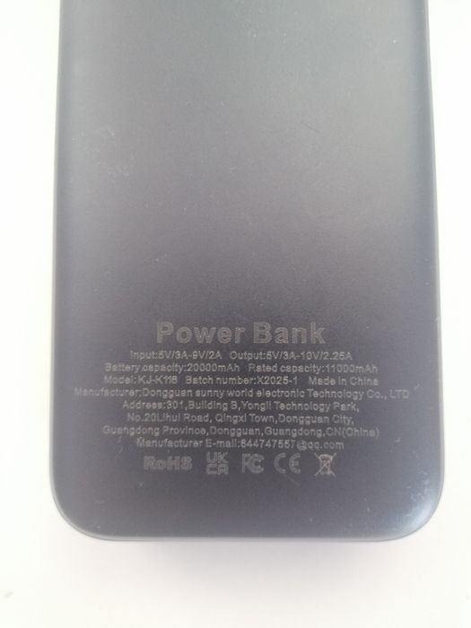 Power bank 20000 mAH preta nova