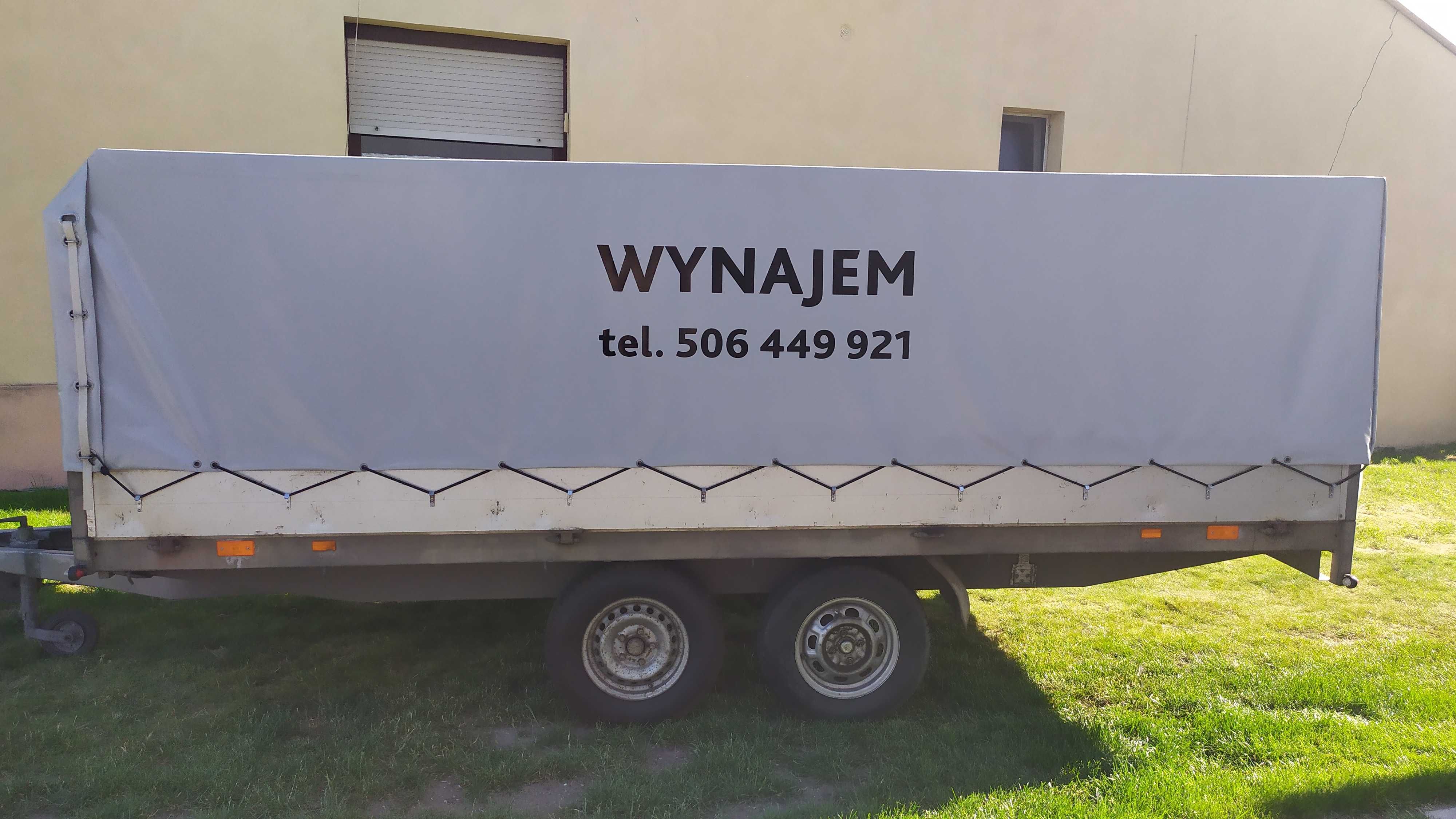 Przyczepa, platforma, plandeka - wynajem, transport