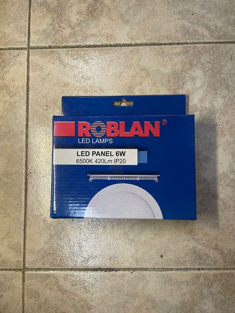 ROBLAN led panel 6W 6500K 420Lm sem transformador