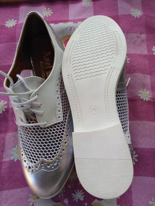 Туфли женские, на шнурках, раз 36