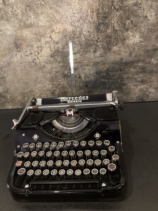 Maszyna Do Pisania Mercedes selekta antyk kolekcja………….rezerwacja
