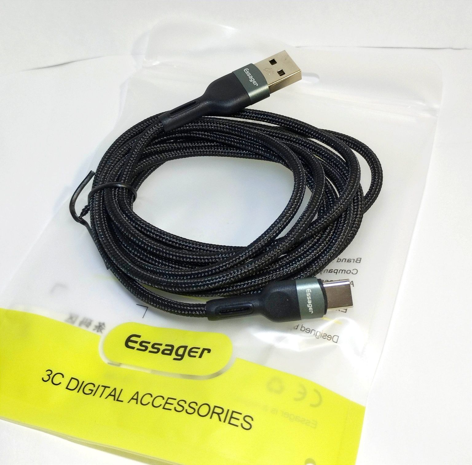 Кабель Essager Type C USB 2 метри