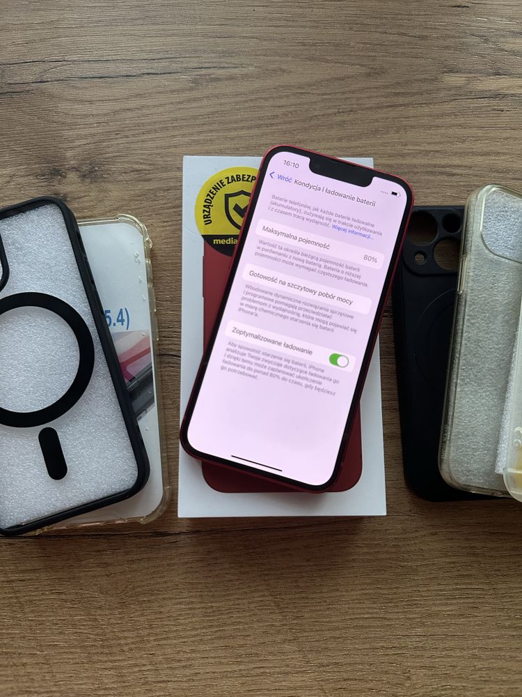 Iphone 13 mini 128GB Czerwony Pudełko Etui
