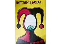 Plakat filmowy B. Butenko "Dyl Sowizdrzał" lata 70., oryginał 58x83 cm