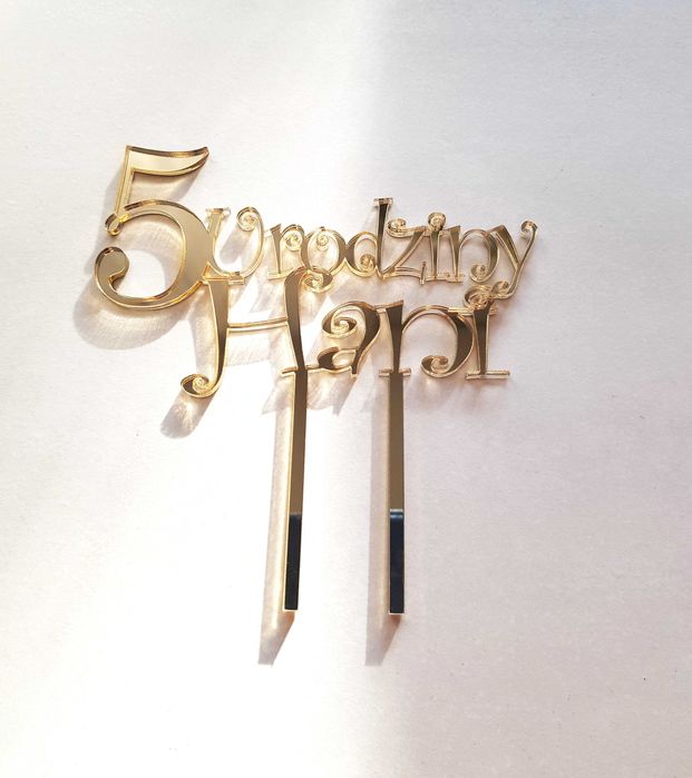 Topper personalizowany imię dziecka