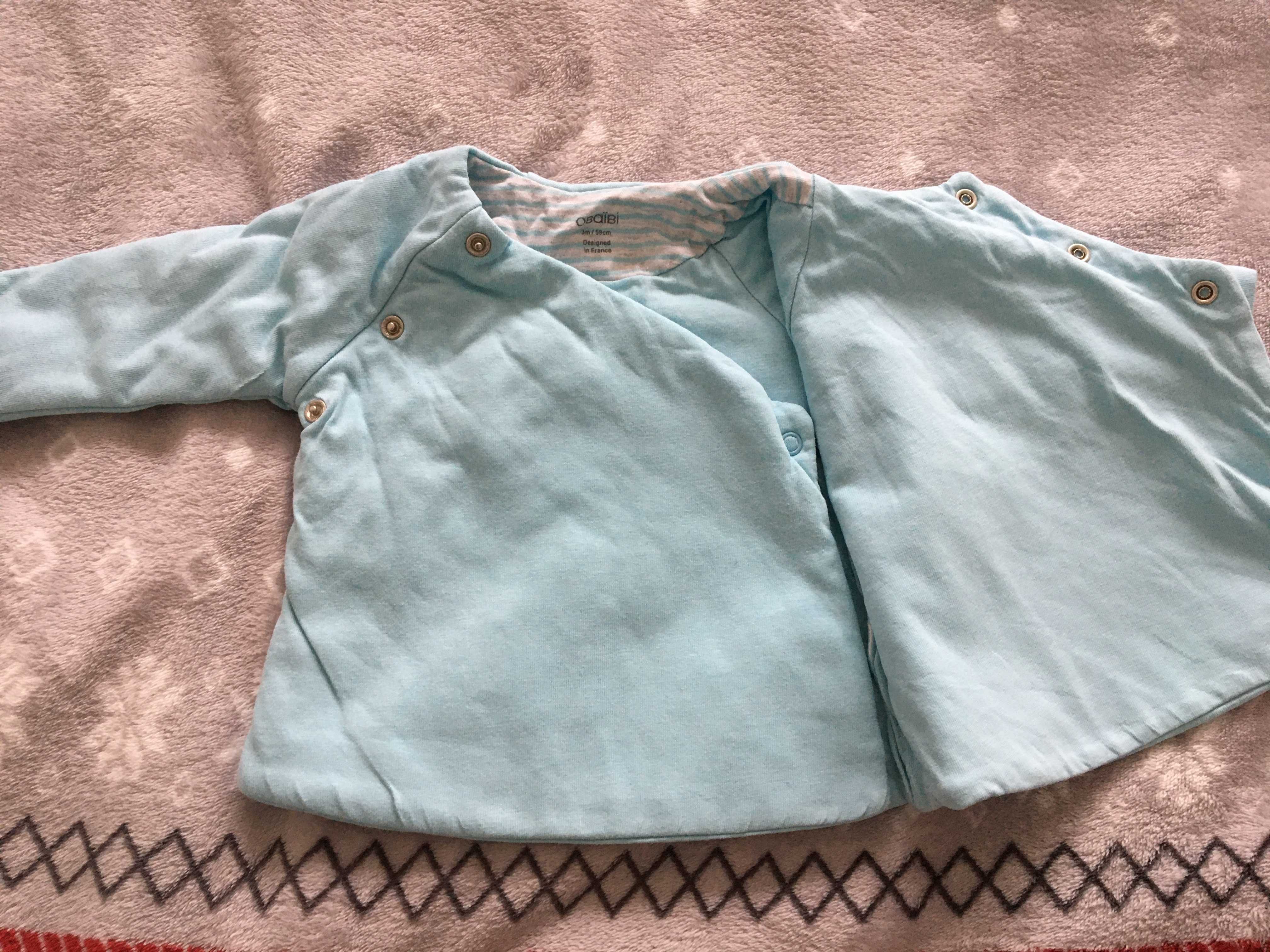 bluza gruba miękka firmy Obaibi 3 miesiące 59 cm