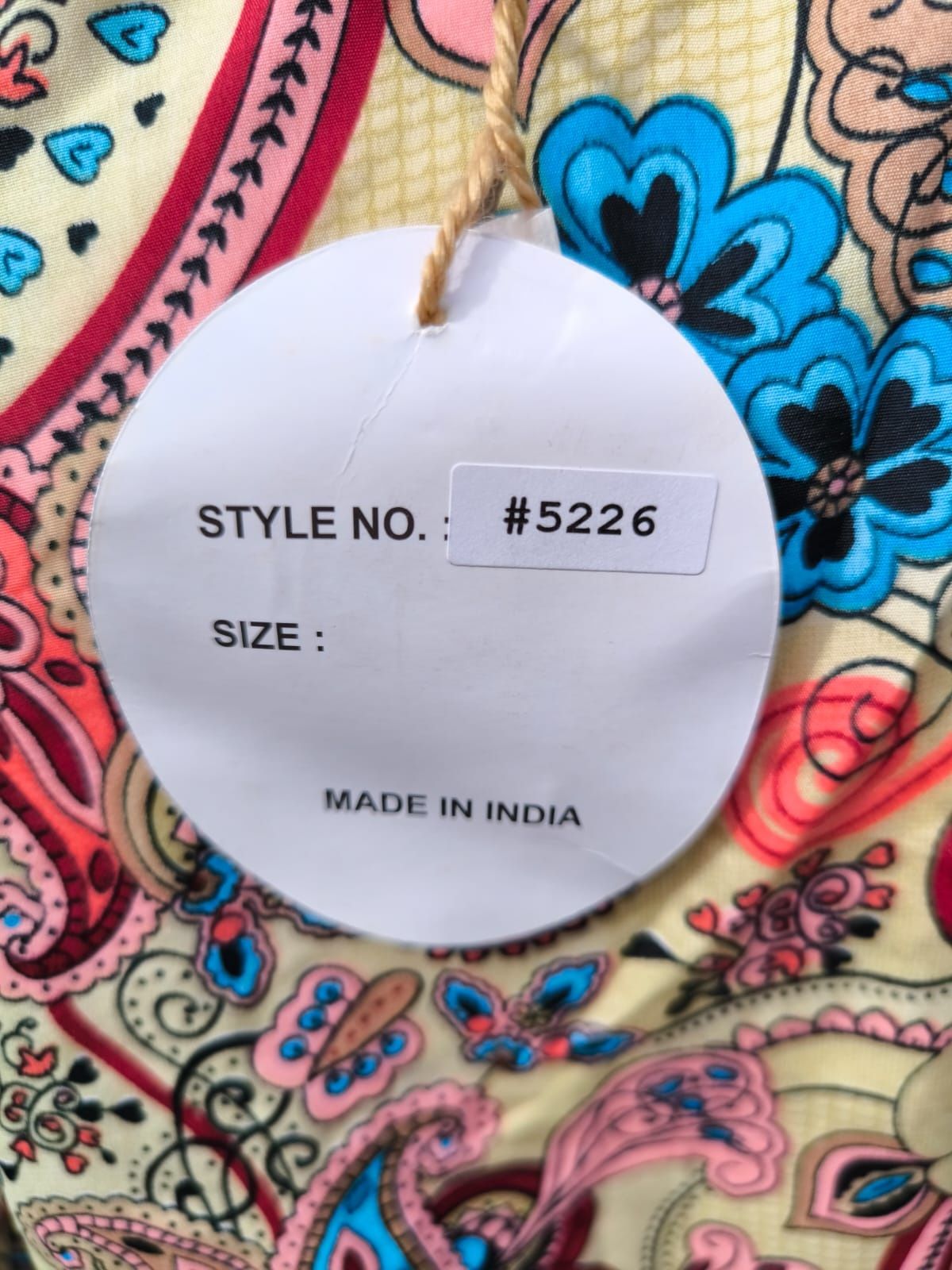 Sukienka Boho jedwab kolorowe wzory roz M-3xl
