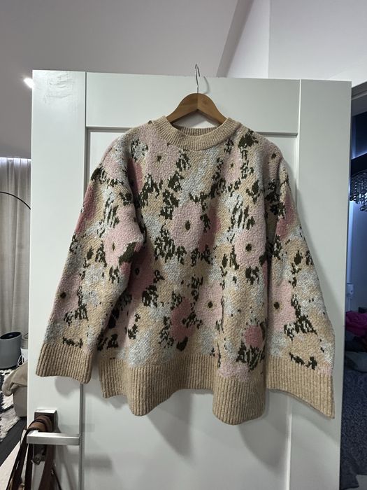 Sweter zara kwiatki S