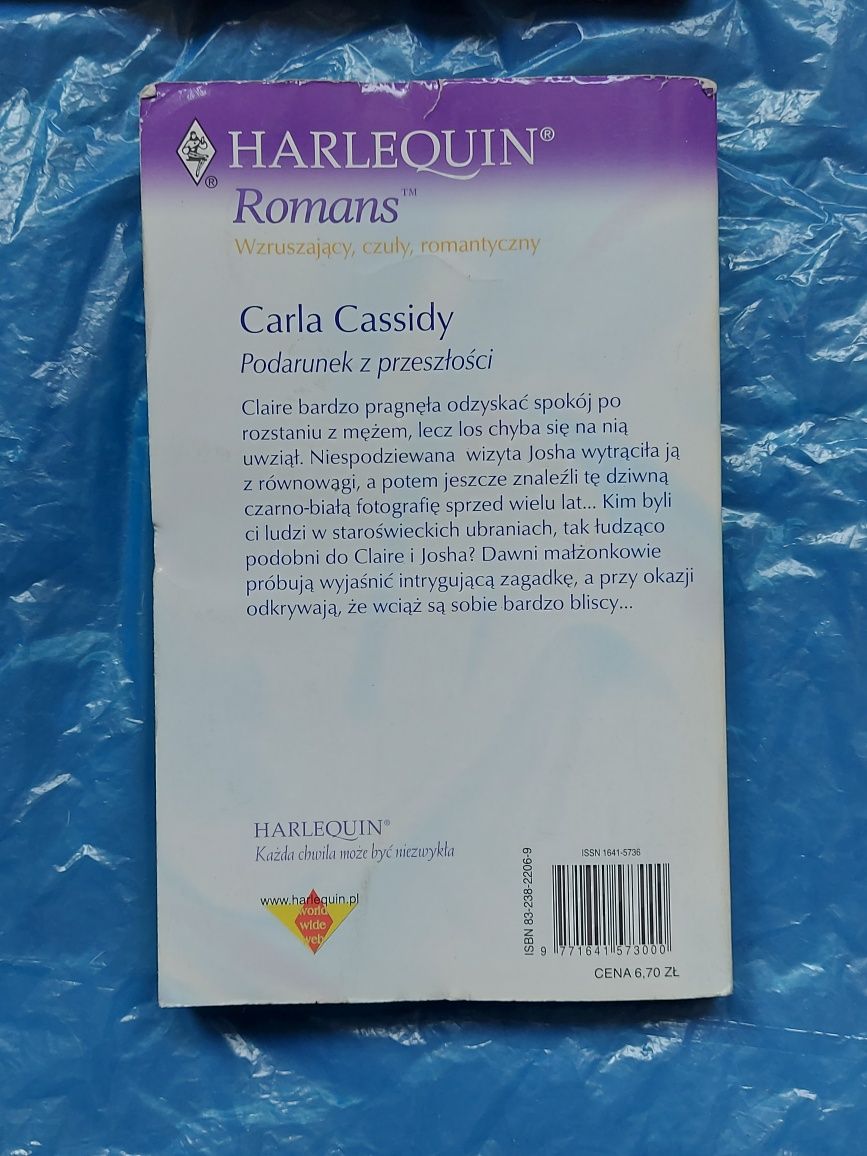 Książka romans Podarunek z przeszłości 2003rok
