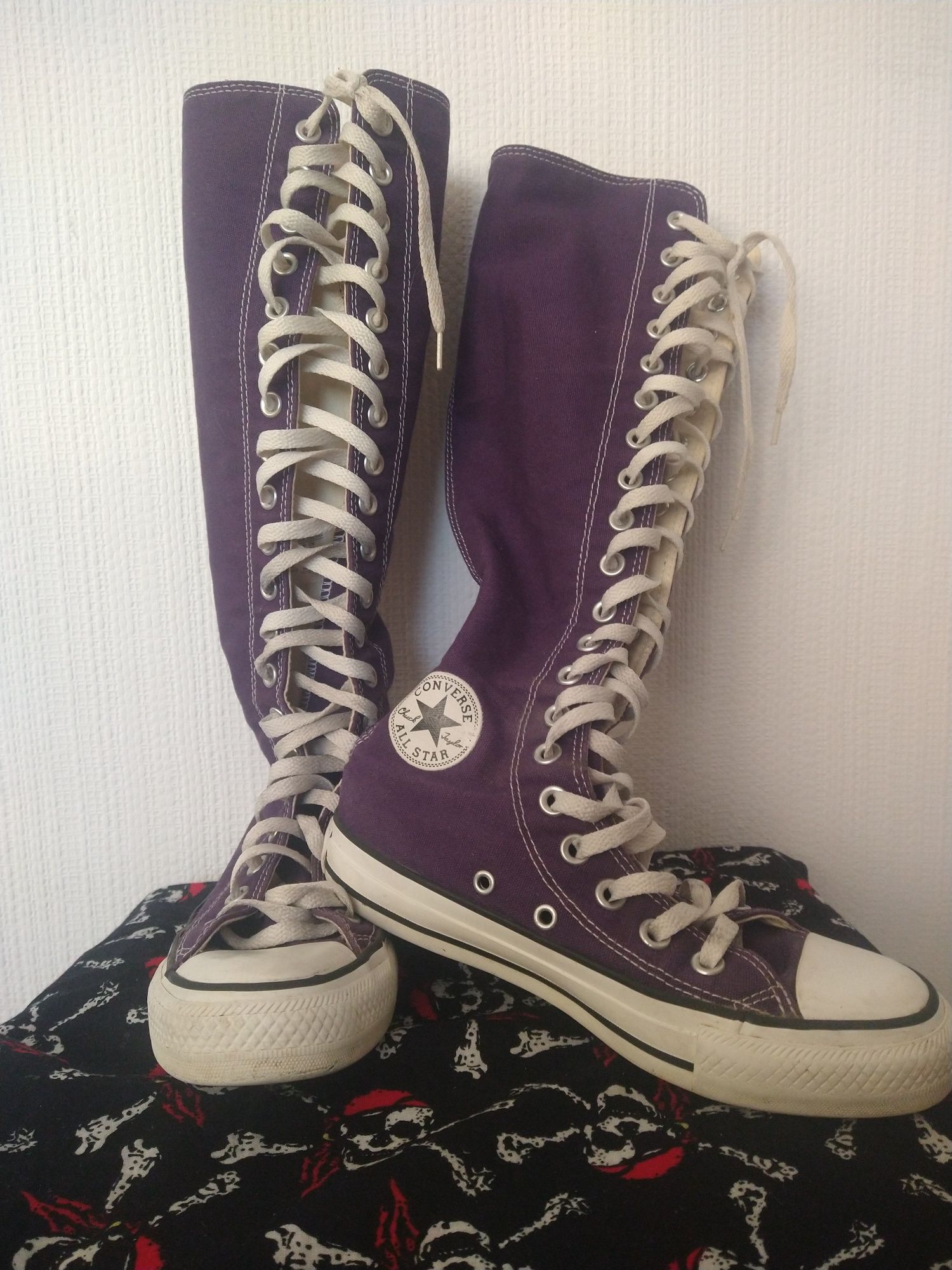 fioletowe buty trampki Converse