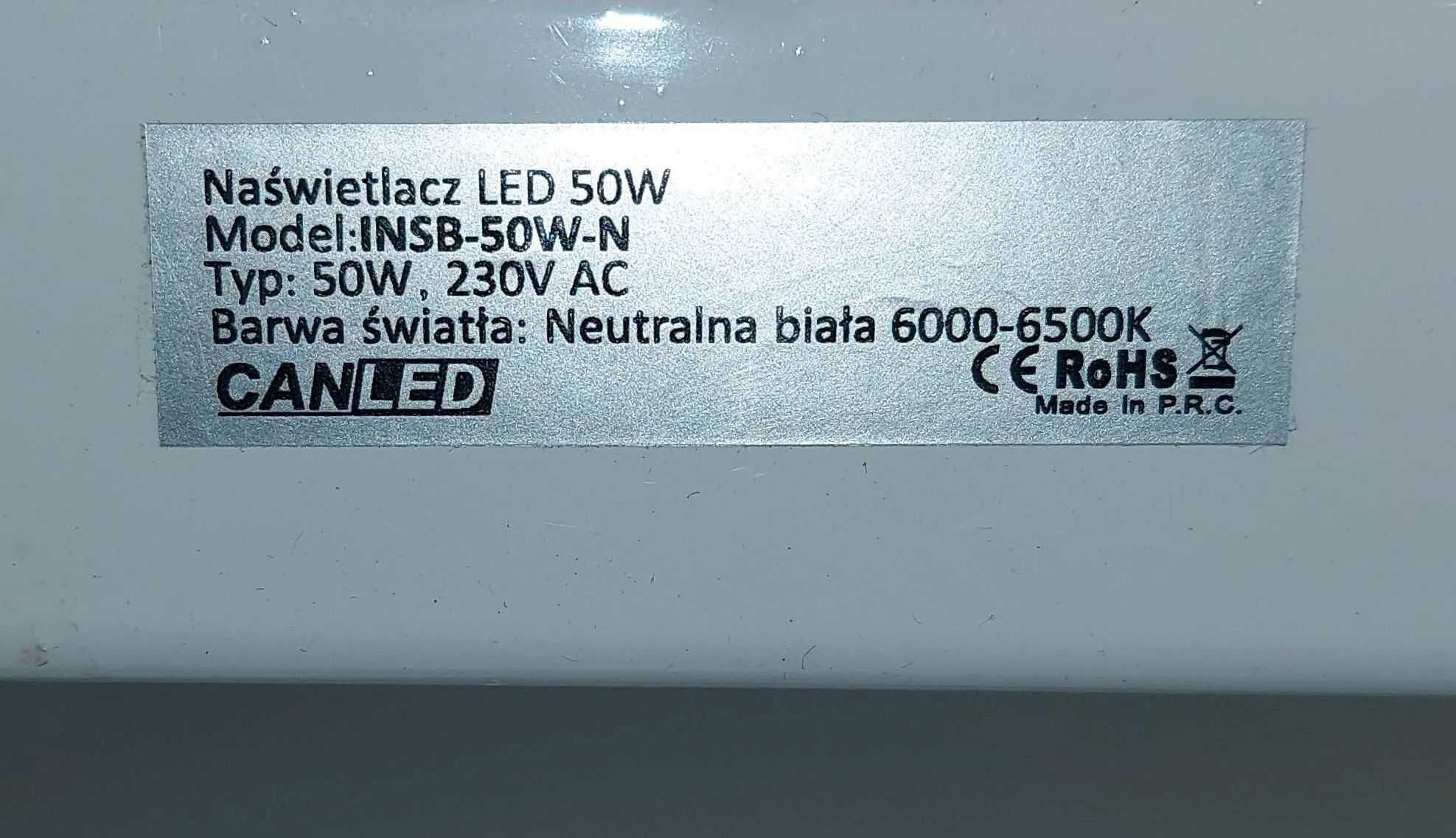 Naświetlacz Canled LED 50W 230V, barwa neutralna biała