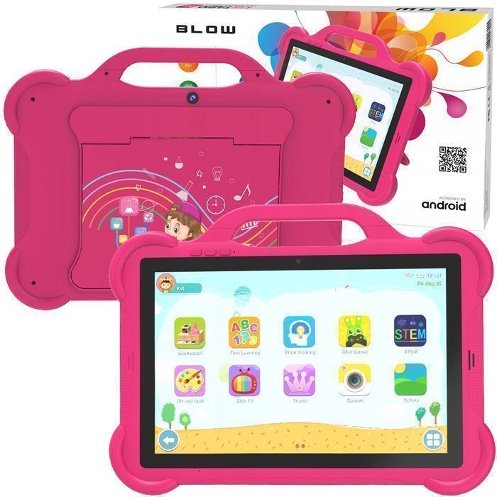 Tablet edukacyjny dla dzieci 10'' 4G 4/64GB etui BLOW KidsTAB10 różowy