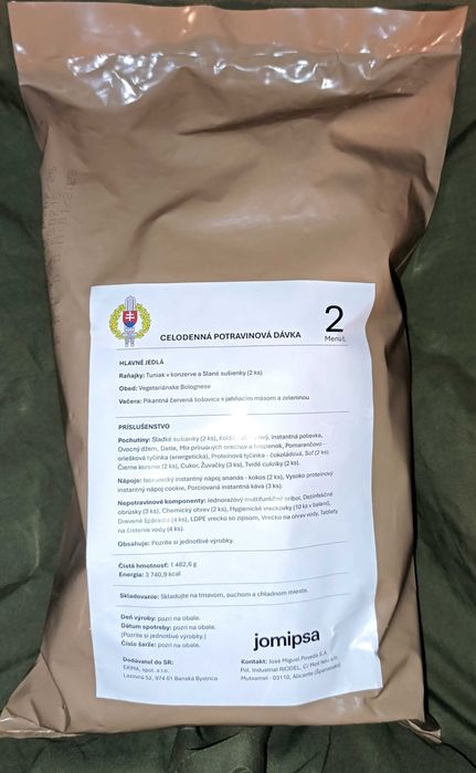 Racja żywnościowa Słowacja 24h 2028r