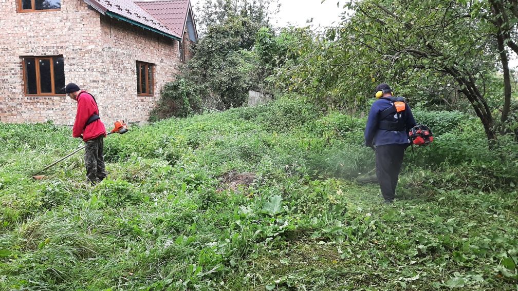 Прибирання Покіс трав Вирубка кущів Обрізка дерев виноград Благоустрій